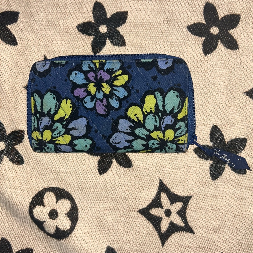 Vera Bradley Blue Floral Wallet